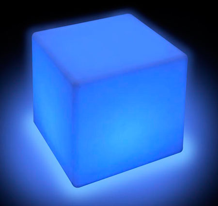 Cubo tavolino luminoso