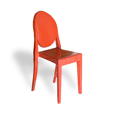 sedia Victoria Ghost rosso