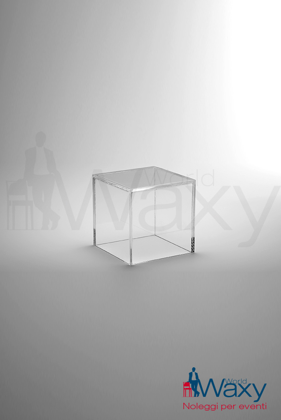 PLEXY: cubo plexiglass 10x10x10 trasparente