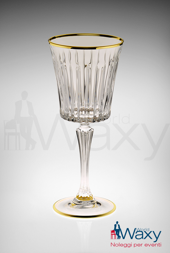 calice vino rosso Linea Timeless filo oro cl 30