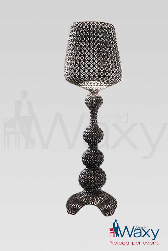 lampada Kartell Kabuki Outdoor NERO diam cm 50 x h 165