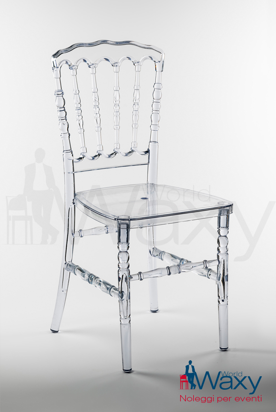 sedia Parigina in plexiglass trasparente