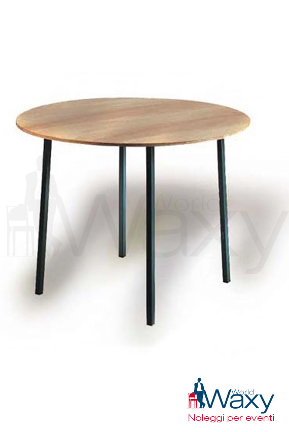 TAVOLI: tavolo rotondo diam cm 170 piano in legno grezzo