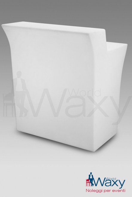 banco bar Slide mod. Jumbo lineare ( 90x80xh110) luminoso