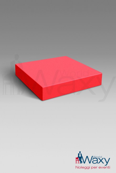 blocco per pedana m. 1x1 h 20 cm con moquette (colori secondo disponibilità)