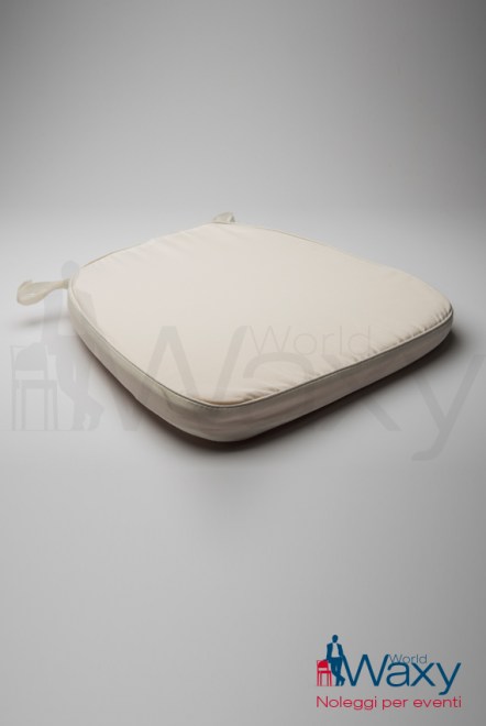 Cuscino cotone bianco per sedia Parigina