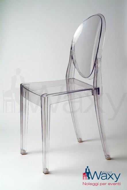 sedia kartell mod. Victoria Ghost in policarbonato trasparente