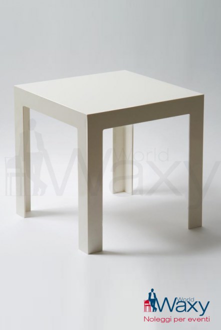 tavolo kartell 40x40 h 40 cm mod. Jolly in policarb. coprente bianco