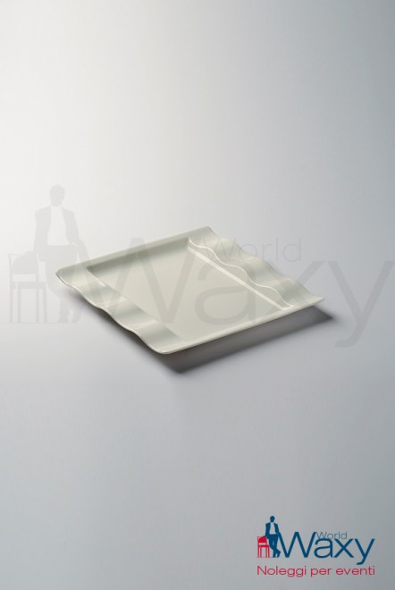 piatto dessert quadrato cm 24x24 mod Innova color panna Villeroy & Boch