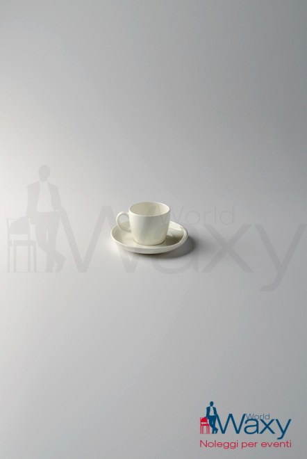 tazzina caffé con piattino Bone China