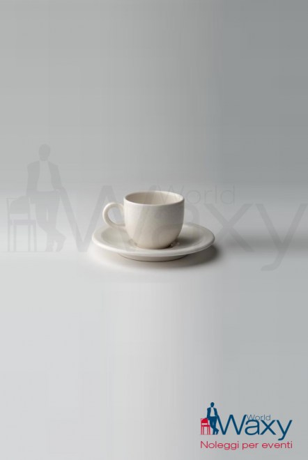 tazzina caffé con piattino color panna mod Easy Villeroy&Boch