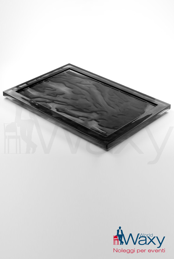 Vassoio Kartell mod Dune cm 46x32 nero fumé