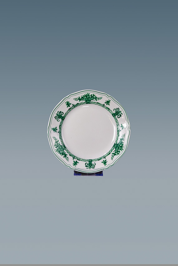 piatto piano cm 26 porcellana mod. Anthiros verde
